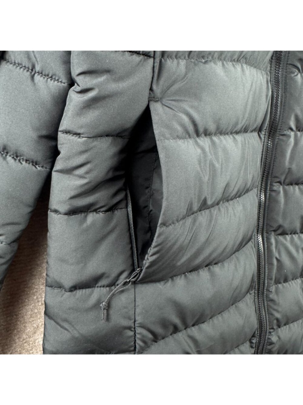 The North Face Aconcagua Parka Womens Medium TNF Black Down Hooded Puffer Jacket - Picture 3 of 14